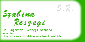 szabina reszegi business card